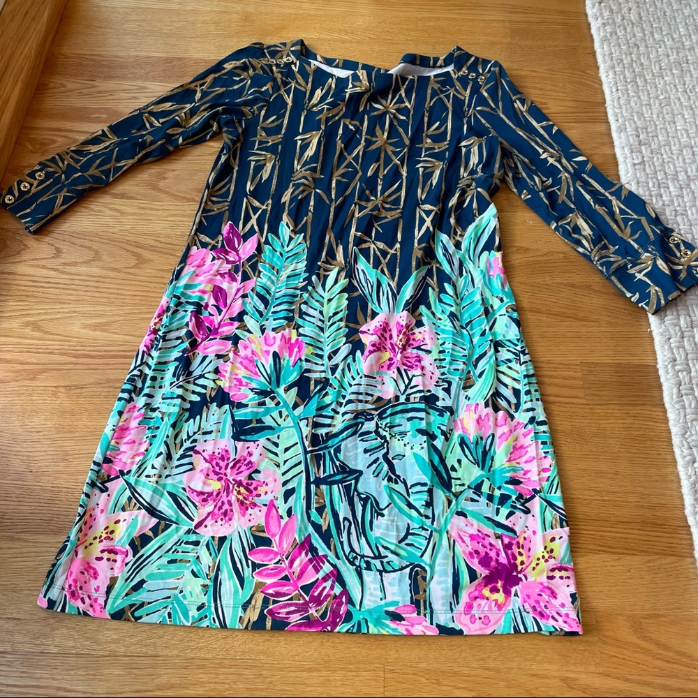 Lilly Pulitzer Three Quarter Length Sleeve Dress